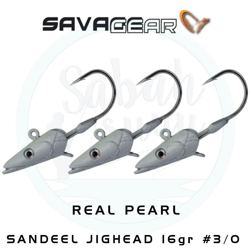 Savage Gear Sandeel Jighead 16gr #3/0 (3 Adet) Real Pearl