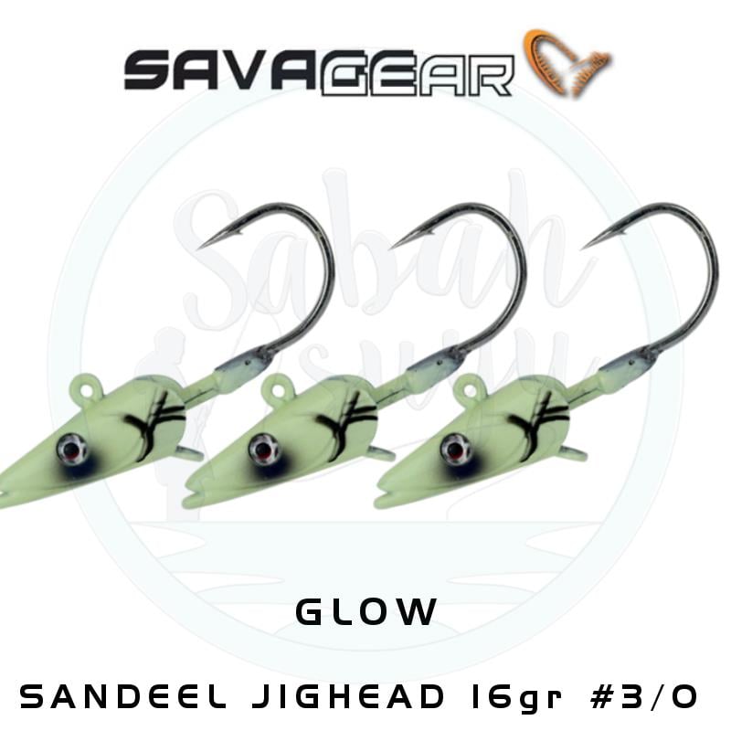 Savage Gear Sandeel Jighead 16gr #3/0 (3 Adet) Glow
