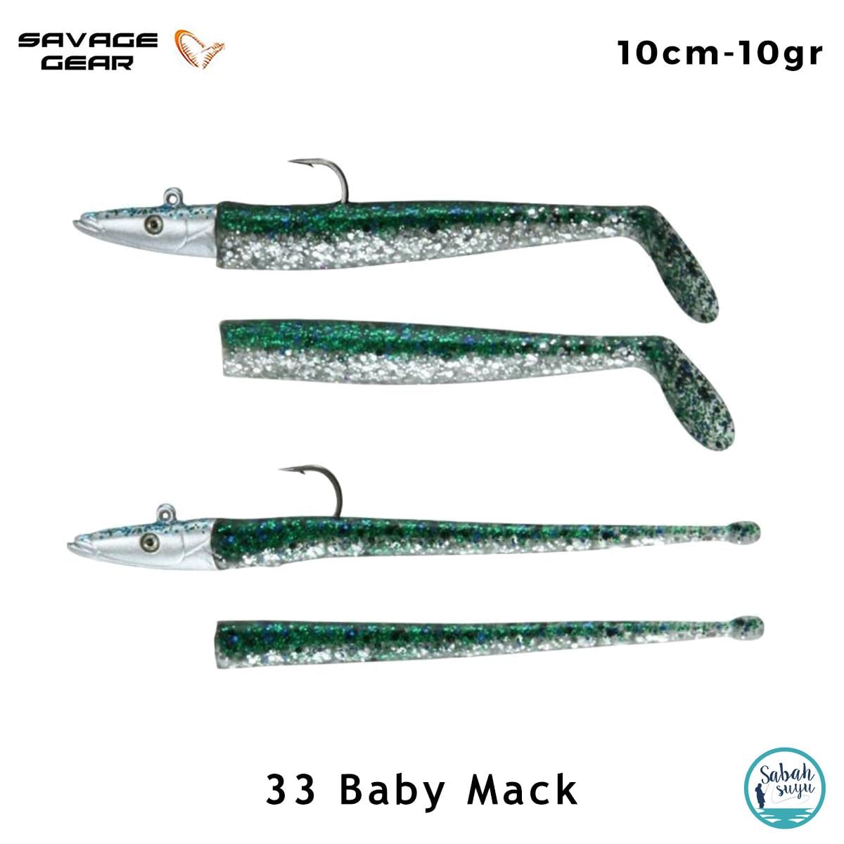 Savage Gear Sandeel - Slug 10cm 10gr. Combo (4+2) Baby Mackerel