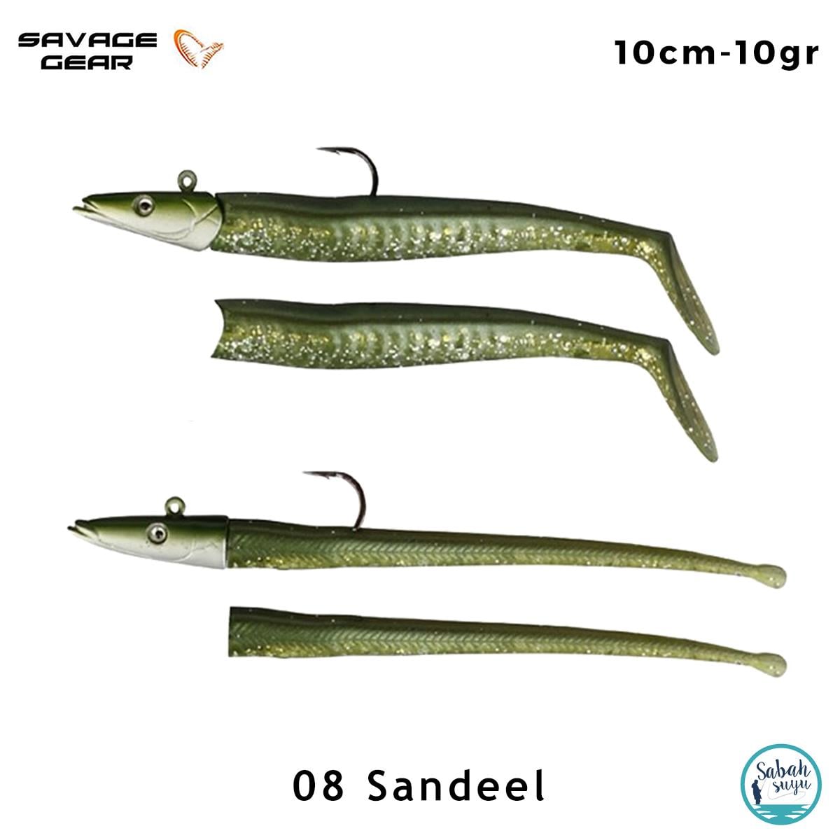 Savage Gear Sandeel - Slug 10cm 10gr. Combo (4+2) Sandeel