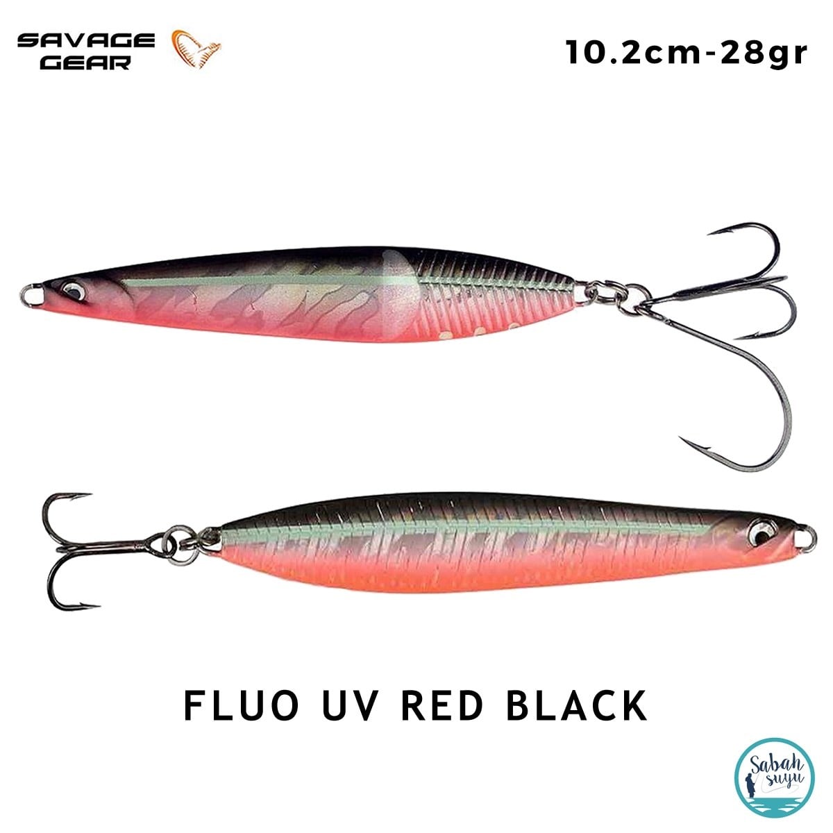 Savage Gear Seeker ISP 102mm 28gr Kaşık Yem Fluo UV Red Black
