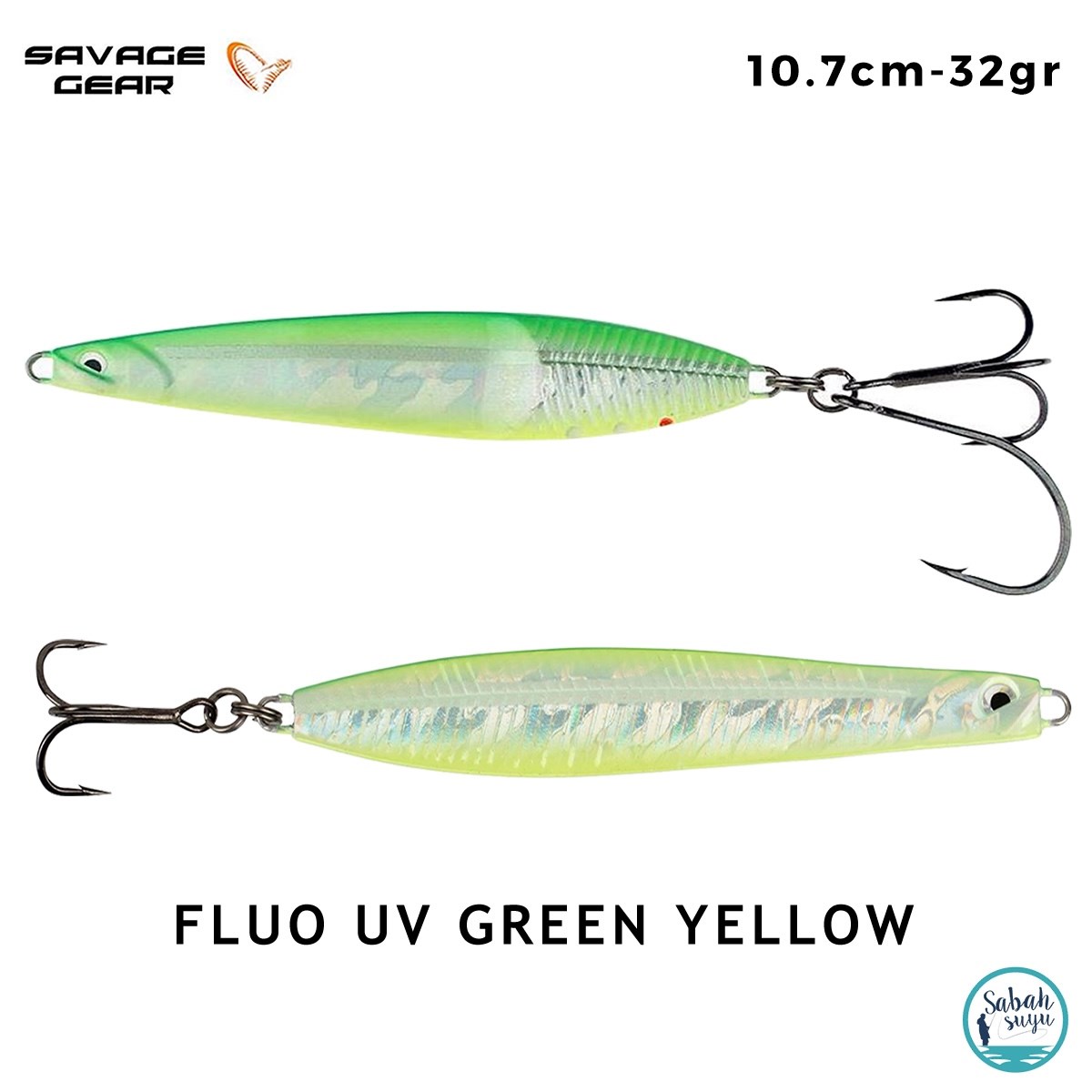 Savage Gear Seeker ISP 107mm 32gr Kaşık Yem Fluo UV Green Yellow