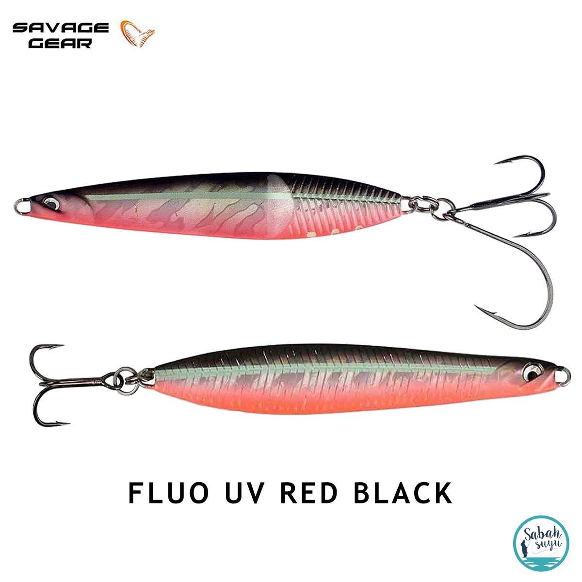 Savage Gear Seeker ISP 107mm 32gr Kaşık Yem Fluo UV Red Black