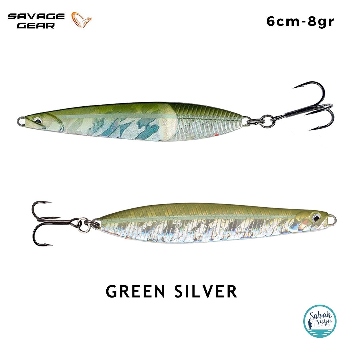 Savage Gear Seeker ISP 60mm 8gr NL Kaşık Yem Green Silver
