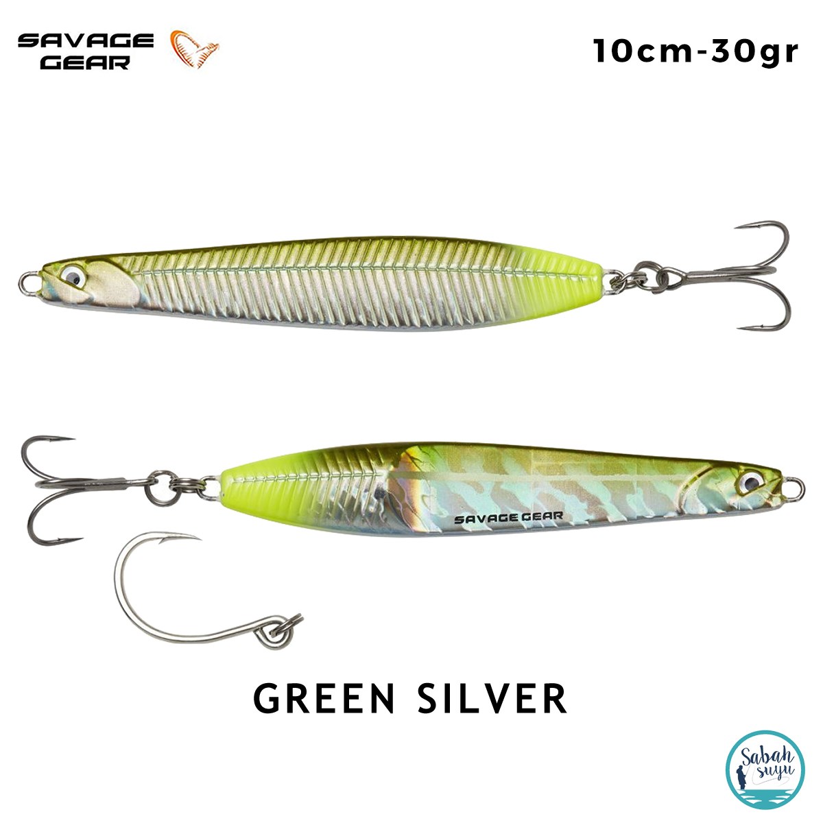 Savage Gear Surf Seeker 10cm 30gr Kaşık Yem Green Silver