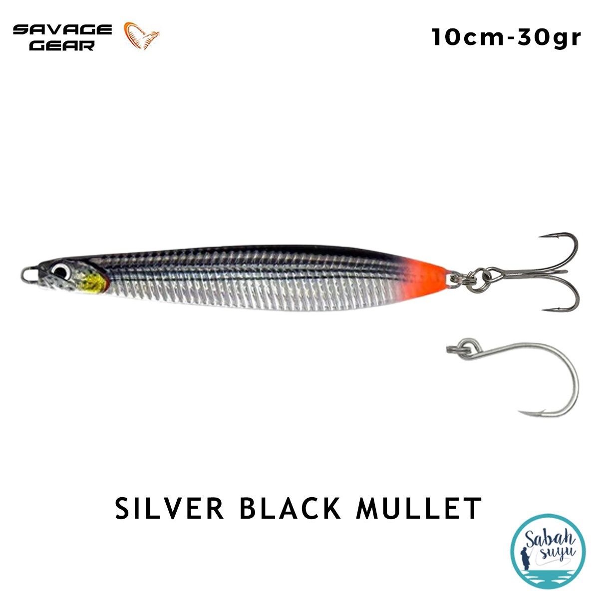 Savage Gear Surf Seeker 10cm 30gr Kaşık Yem Silver Black Mullet
