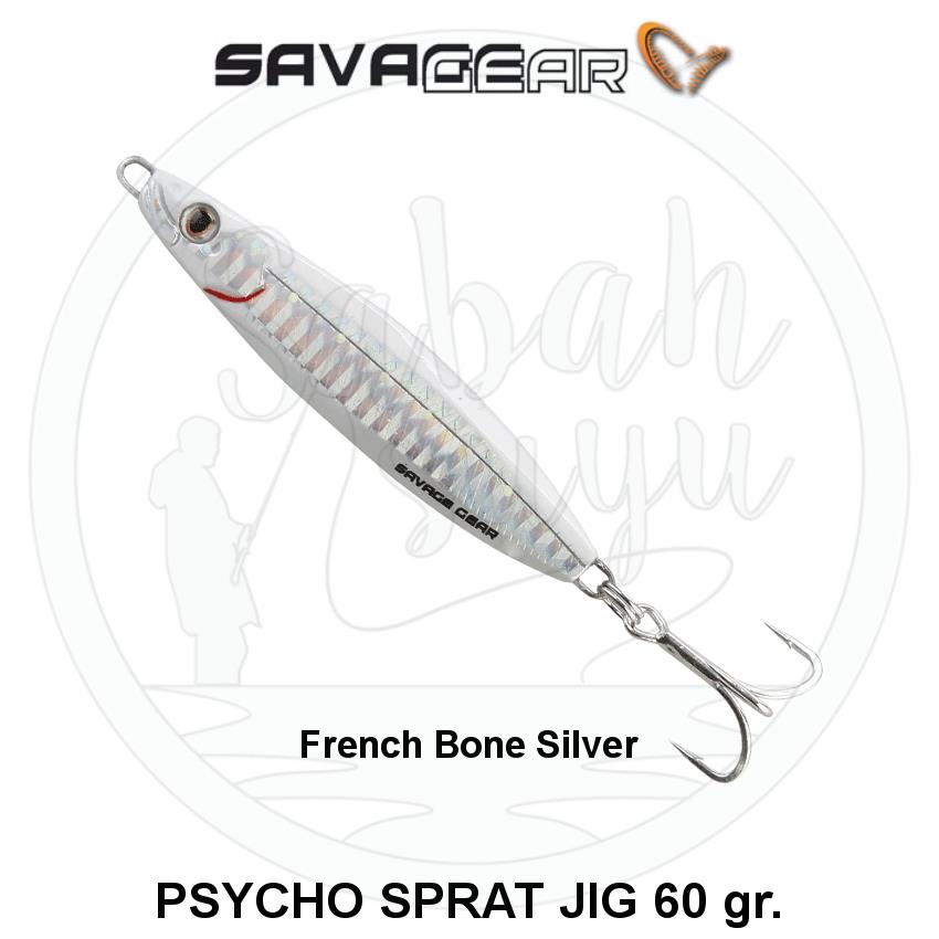 Savagear Psycho Sprat Jig 60gr. French Bone Silver