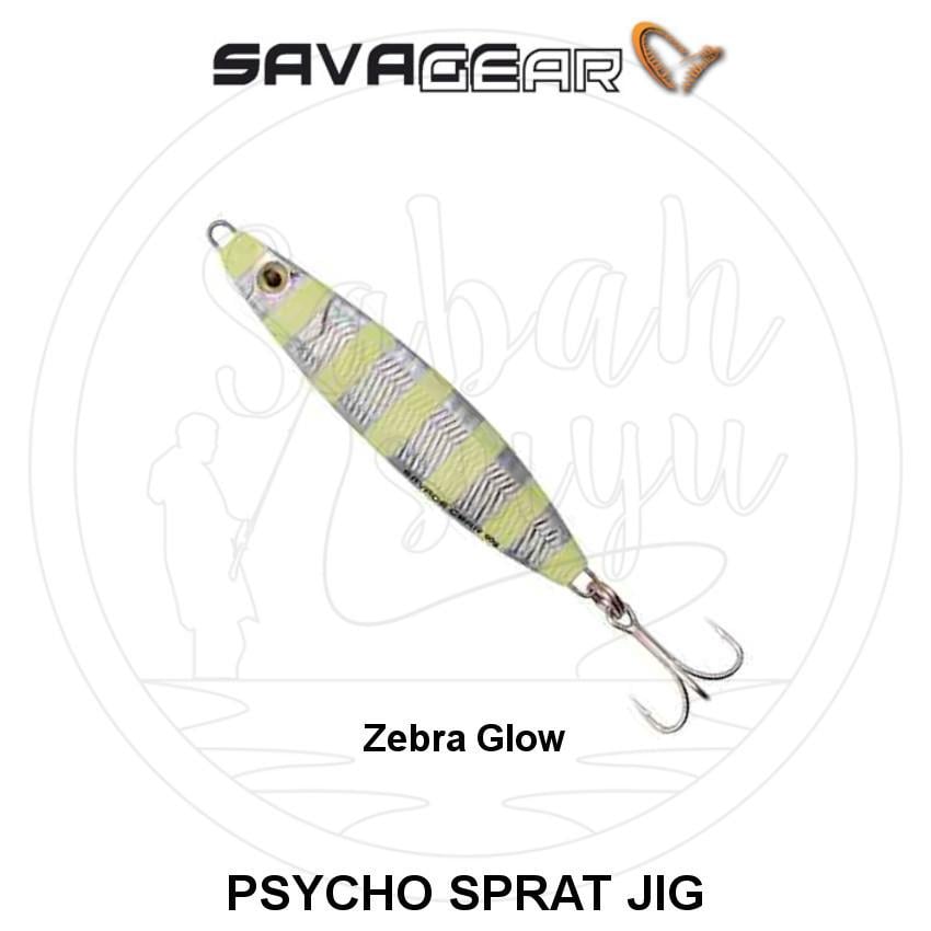 Savagear Psycho Sprat Jig Zebra Serisi 60gr. Zebra Glow