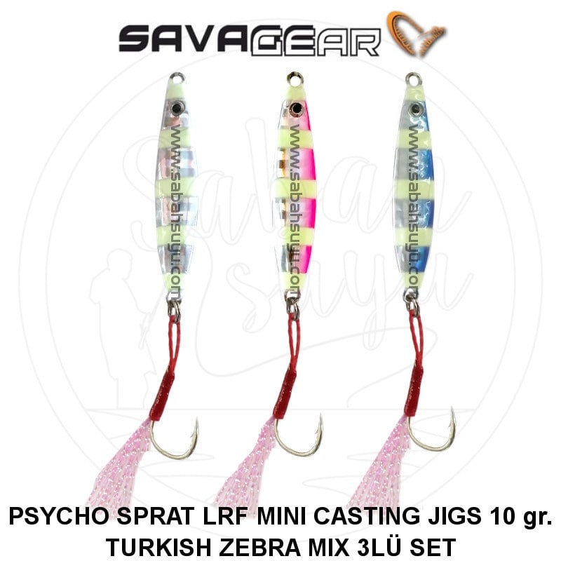 Savagear Psycho Sprat LRF Mini Casting Jigs 10gr Turkish Zebra Mix (3 Adet)