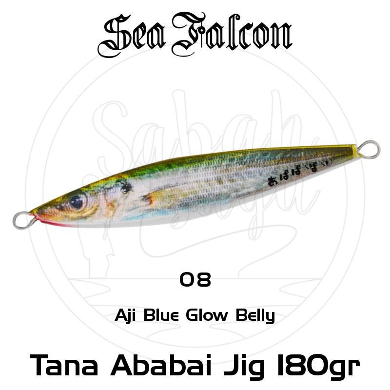 Sea Falcon Ababai Jig 180gr 08 Aji Blue Glow Belly