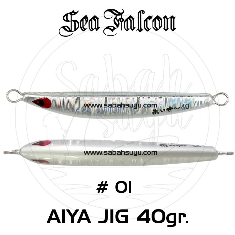 Sea Falcon Aiya Jig 40gr 01 Neon Silver