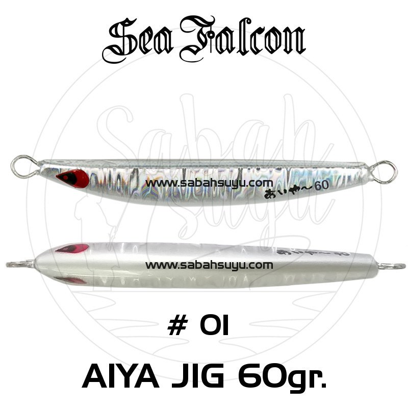 Sea Falcon Aiya Jig 60gr 01 Neon Silver