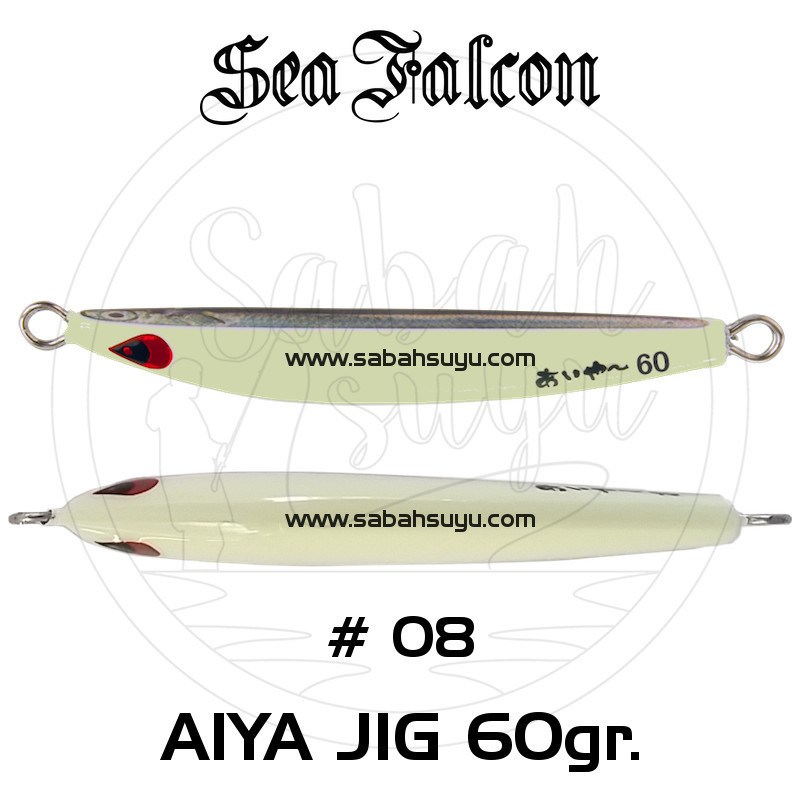 Sea Falcon Aiya Jig 60gr 08 All Glow
