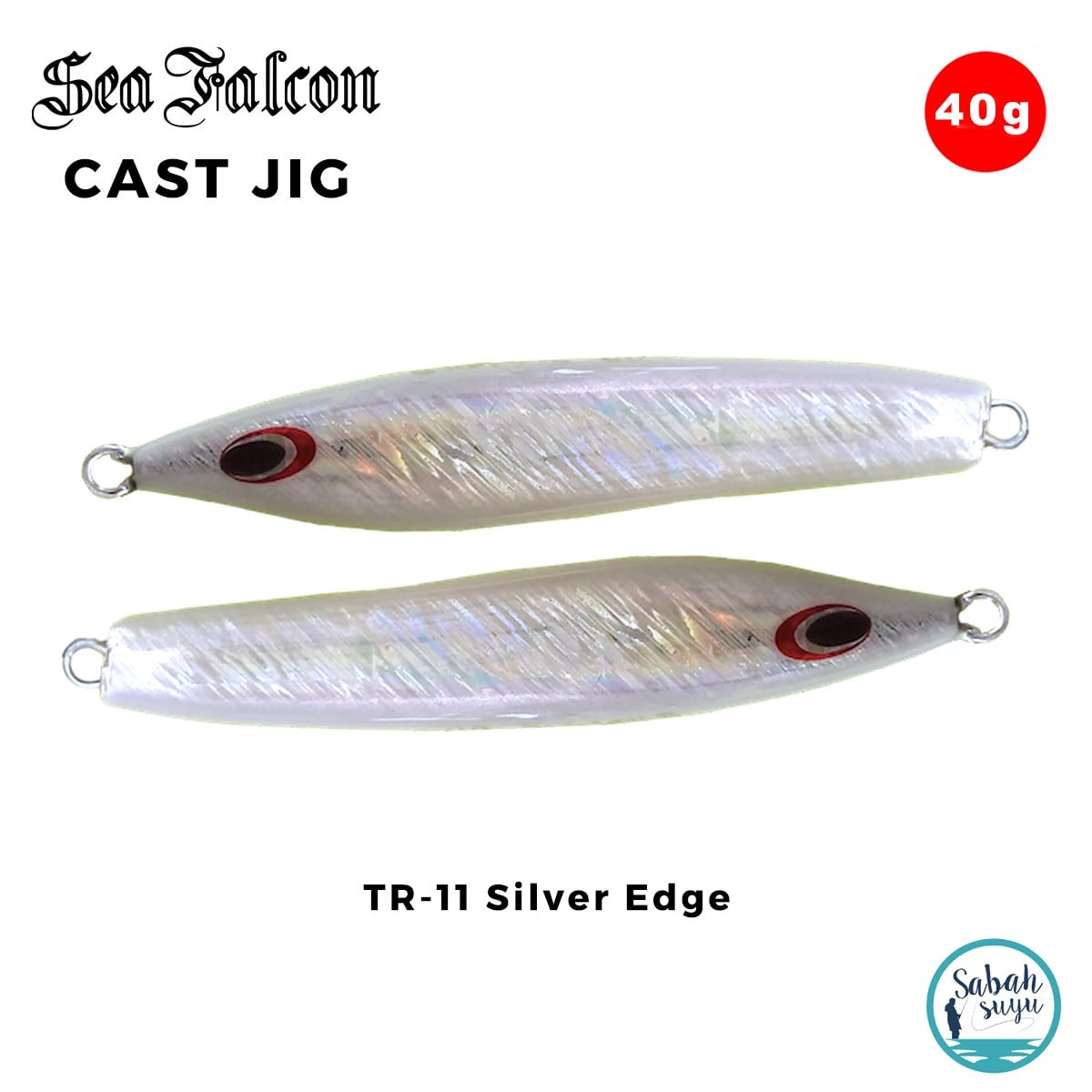 Sea Falcon Cast Jig 40gr TR-11 Silver Edge