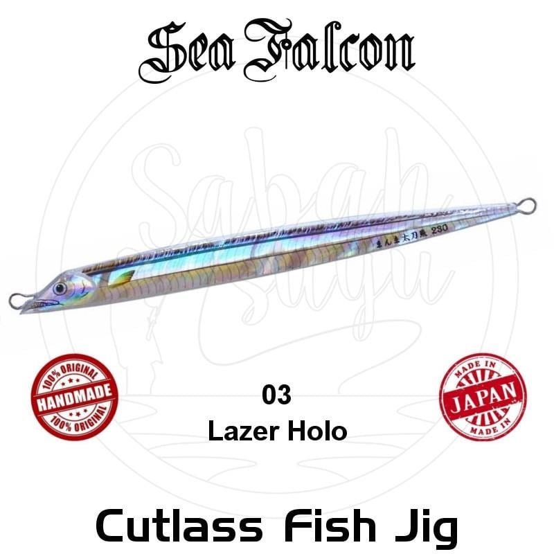 Sea Falcon Cutlass Fish Jig 180Gr. 03 Lazer Holo