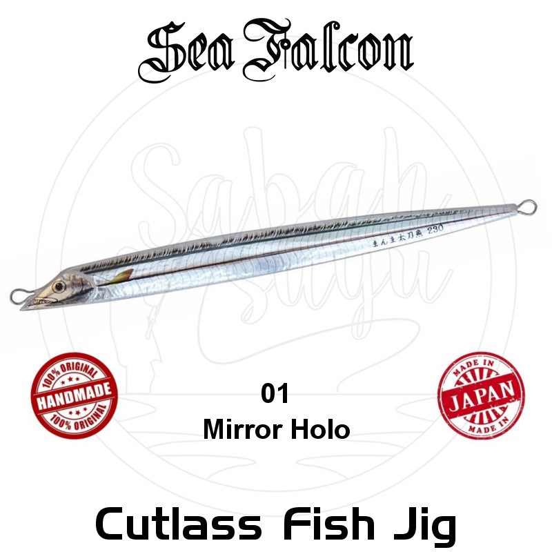 Sea Falcon Cutlass Fish Jig 230Gr. 01 Mirror Holo