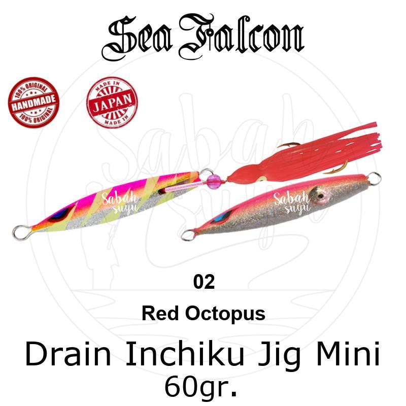 Sea Falcon Drain Inchiku Mini 60gr. 02 Red Octopus