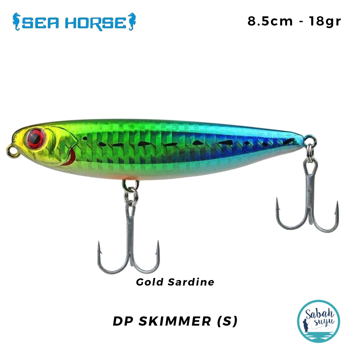 Sea Horse DP Skimmer 85 (S) 8.5cm 18gr Gold Sardine