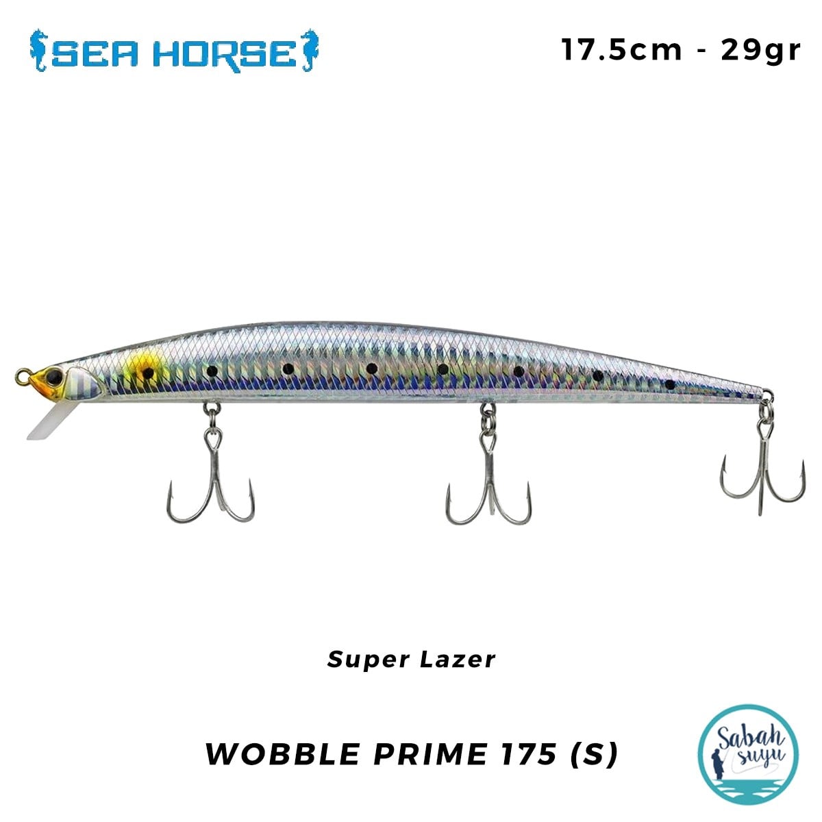 Sea Horse Wobble Prime 175 (S) 17.5cm 29gr Super Laser