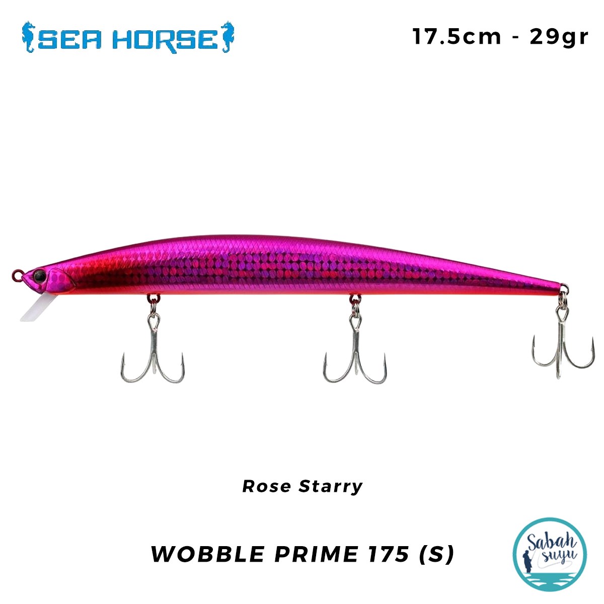 Sea Horse Wobble Prime 175 (S) 17.5cm 29gr Rose Starry