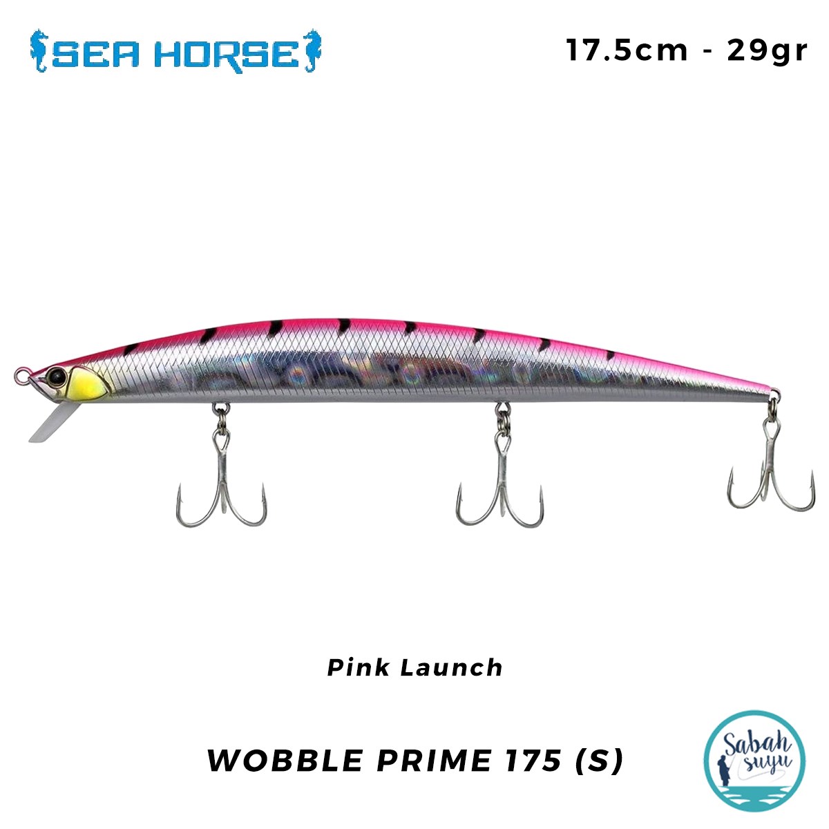 Sea Horse Wobble Prime 175 (S) 17.5cm 29gr Pink Launch