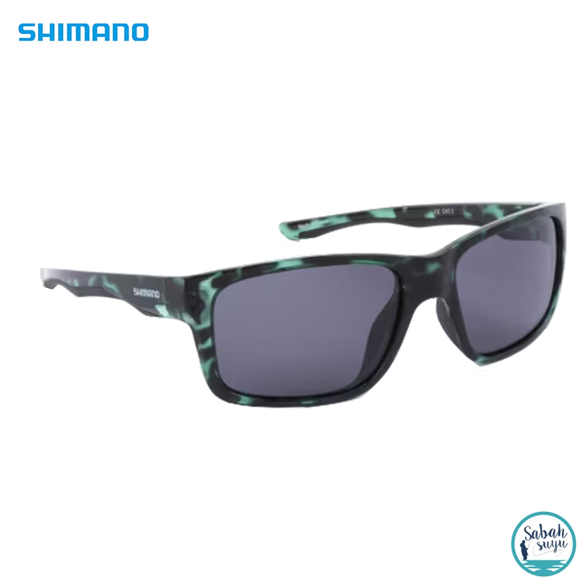 Shimano Aspire Güneş Gözlüğü Green Tortoise Shell - Dark Grey