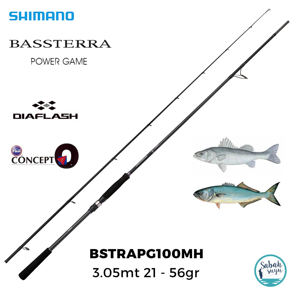 Shimano Bassterra A 100MH Power Game 3.05mt 21-56gr (2P) Spin Kamış