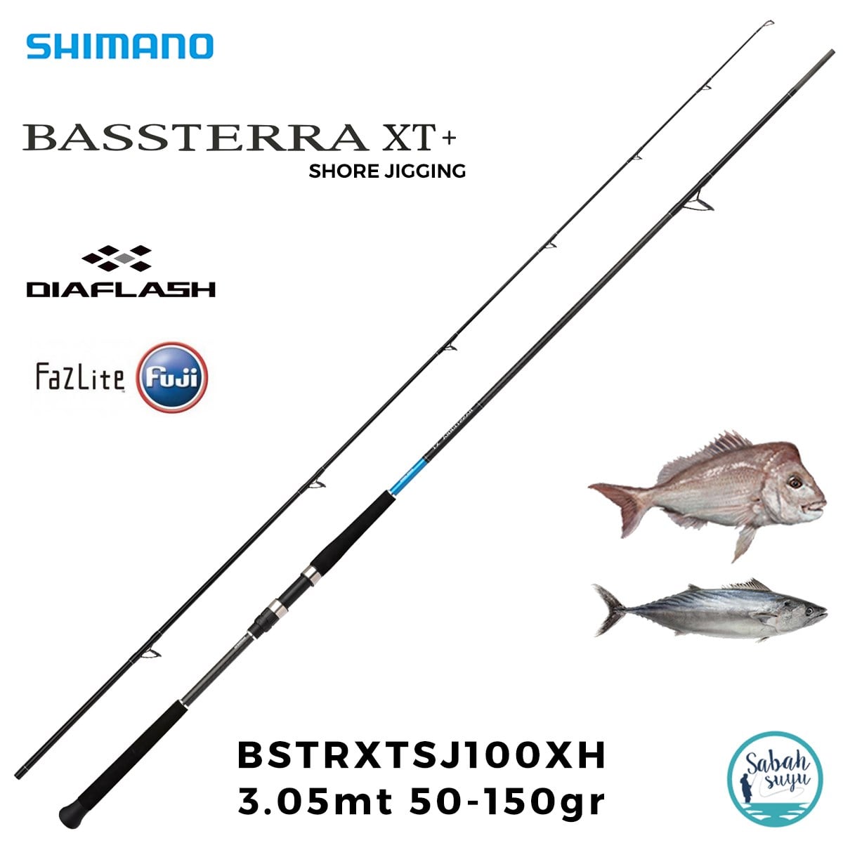 Shimano Bassterra XT 100XH 3.05mt 50-150gr (2P) Shore Jigging Kamış