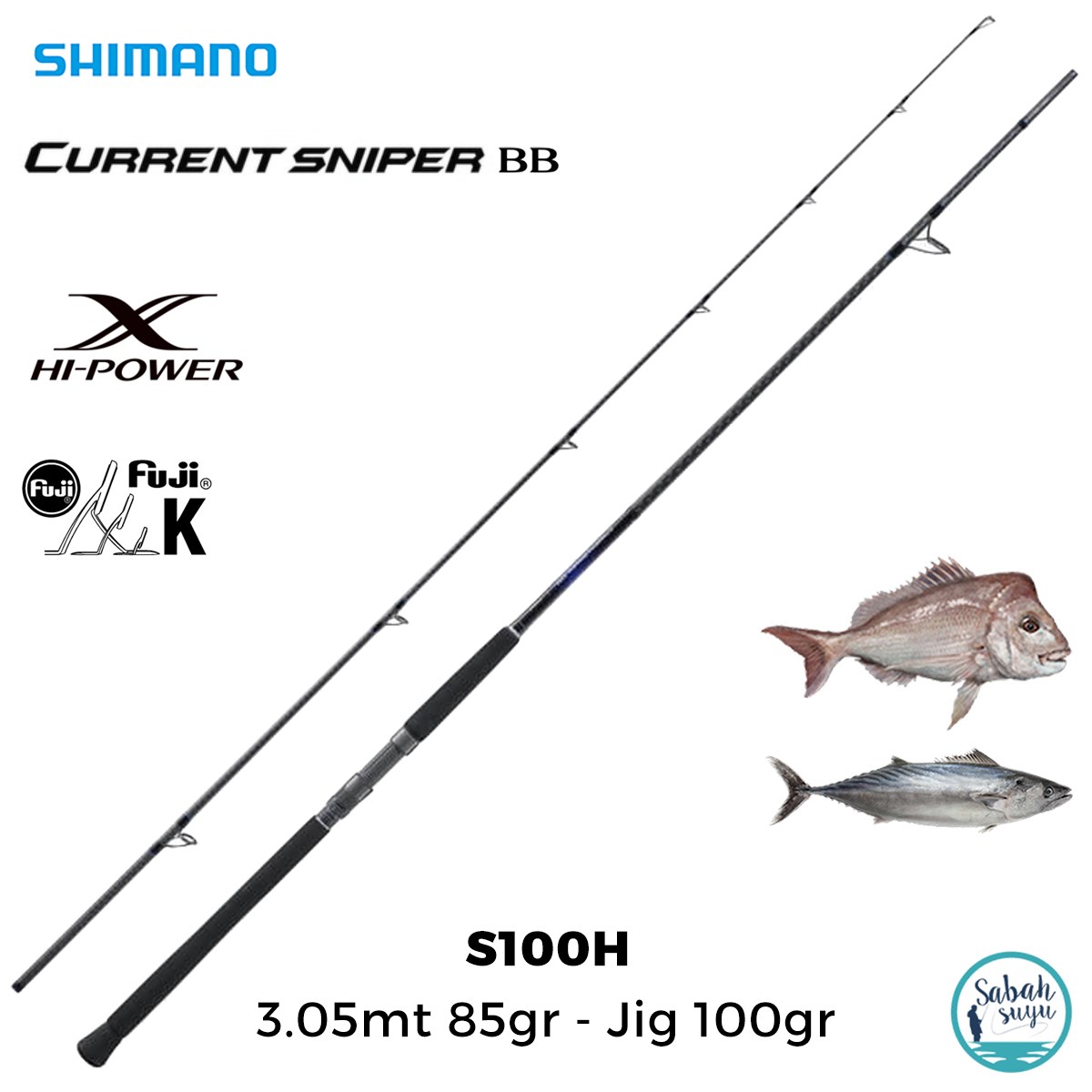 Shimano Currentsniper BB S100H 3.05mt 85gr - Jig 100gr (2P) Shore Jigging Kamış