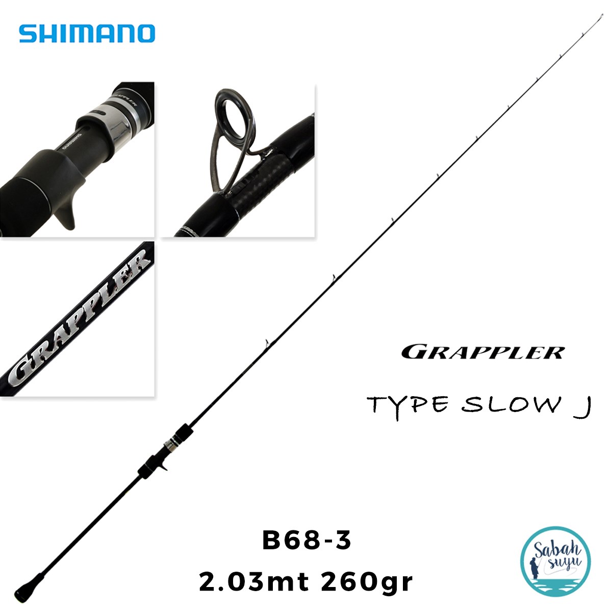 Shimano Grappler Type Slow J B68-3 2.03 m 260 g (S2P) Tetikli Slow
