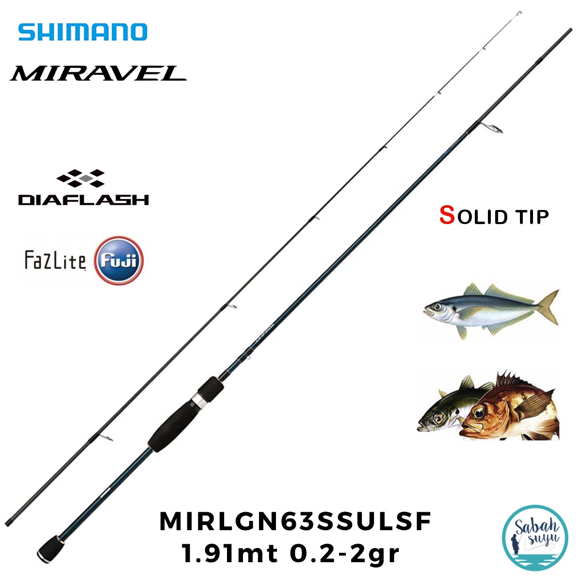Shimano Miravel Light Game Nano Solid 63SSULSF 1.91mt 0.2-2gr Solid (2P) LRF Kamış