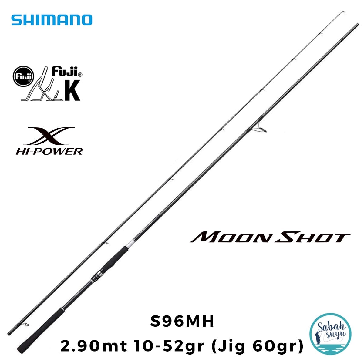 Shimano Moonshot S96MH 2.90mt 10-52gr Jig60gr (2P) Spin Kamış