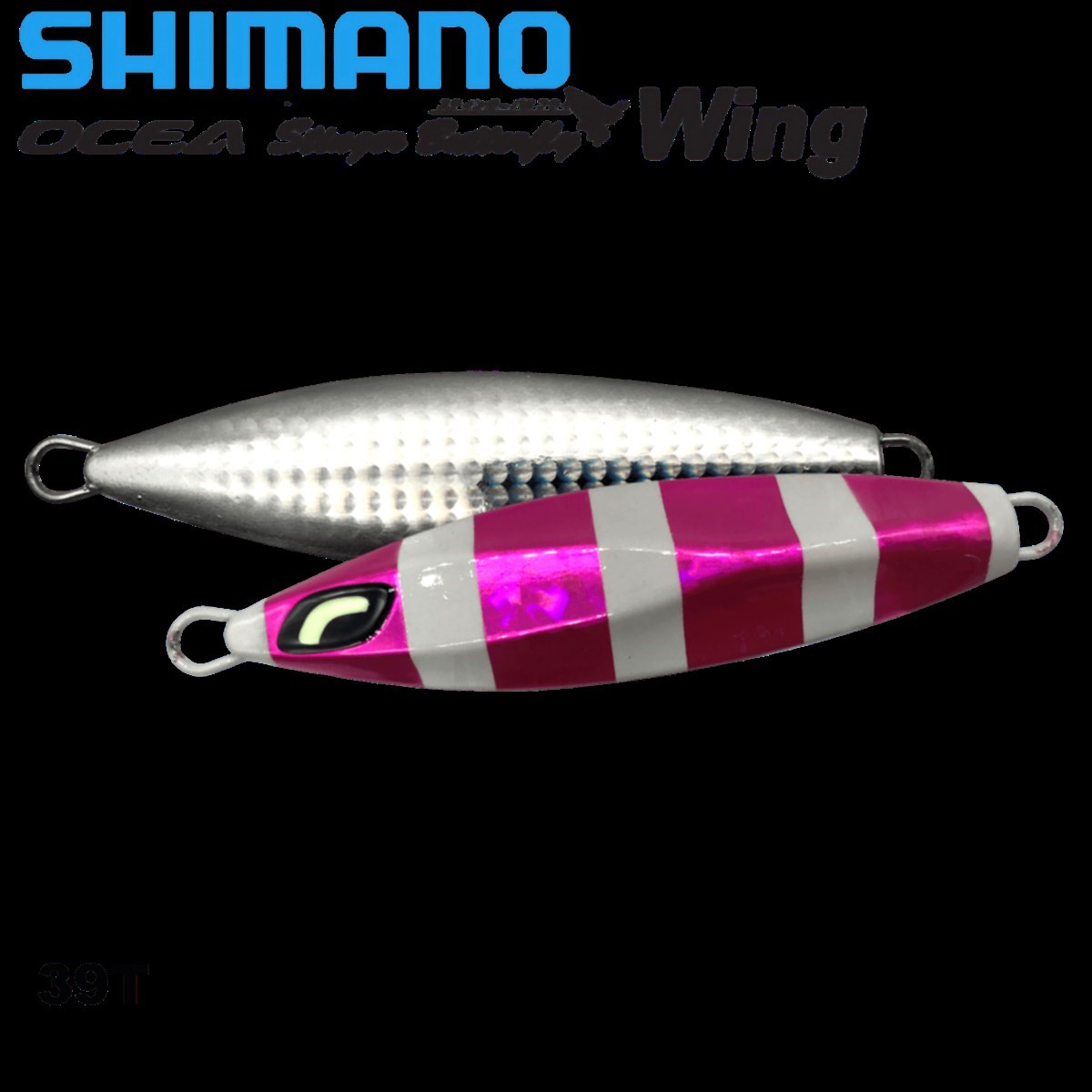 Shimano Ocea Butterfly Wing Jig 135gr 105mm 001 Pink Zebra Glow