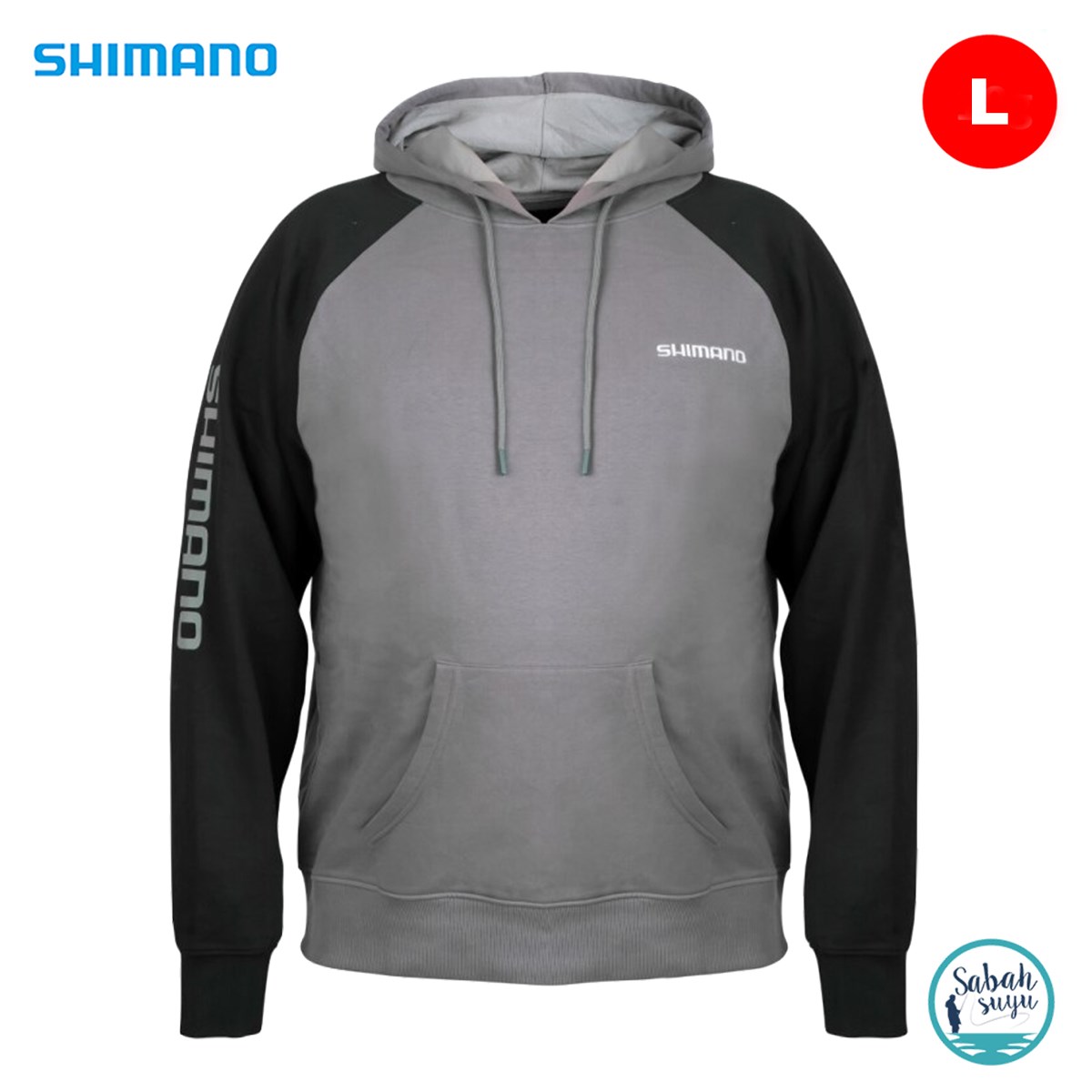 Shimano Pull Over Hoodie Grey (L)