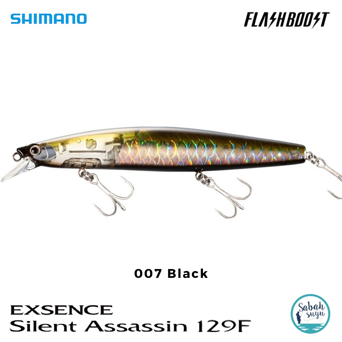 Shimano Silent Assassin Flash Boost 129F 12.9cm 24gr 007 Black