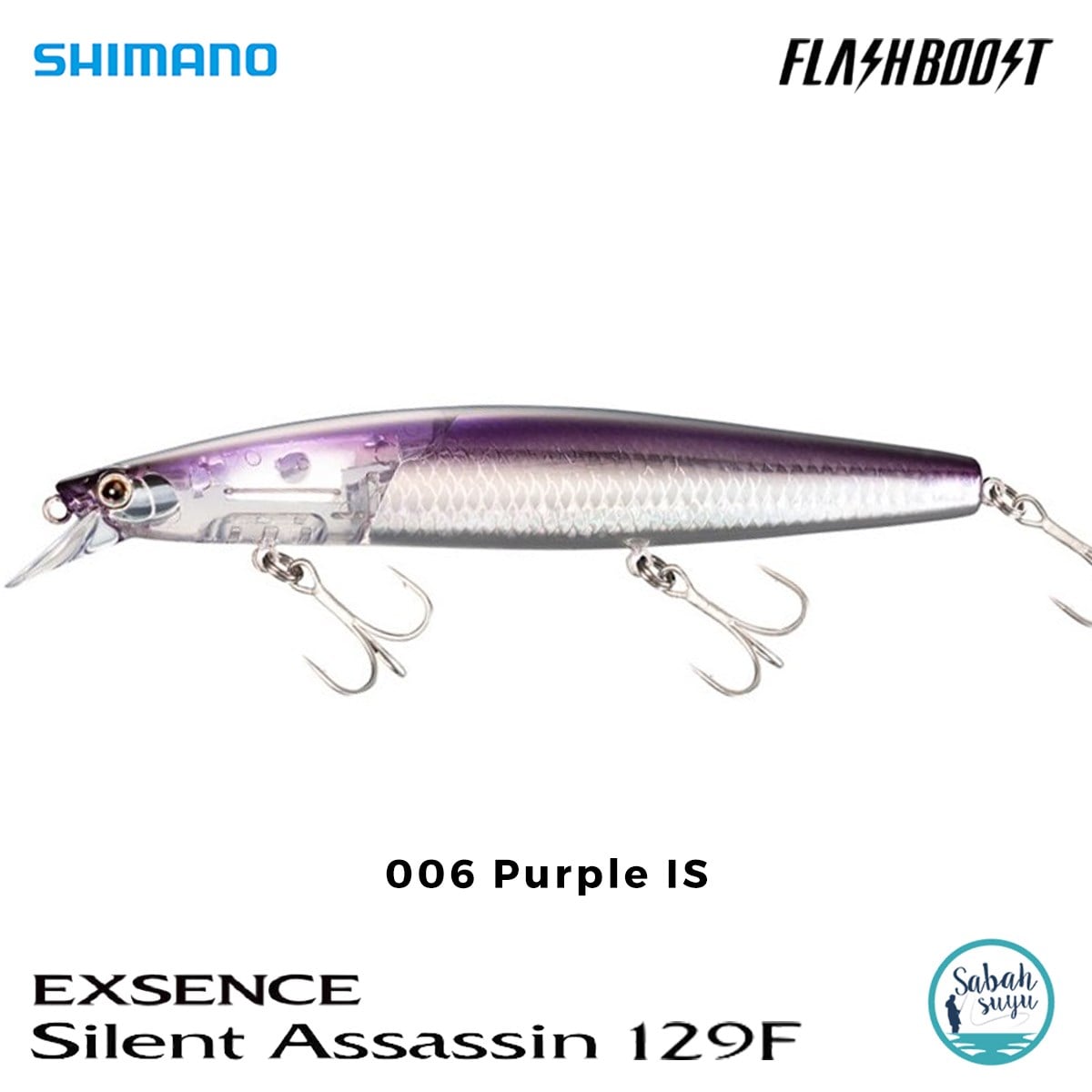Shimano Silent Assassin Flash Boost 129F 12.9cm 24gr 006 Purple IS
