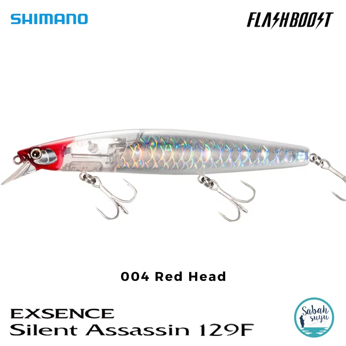 Shimano Silent Assassin Flash Boost 129F 12.9cm 24gr 004 Red head