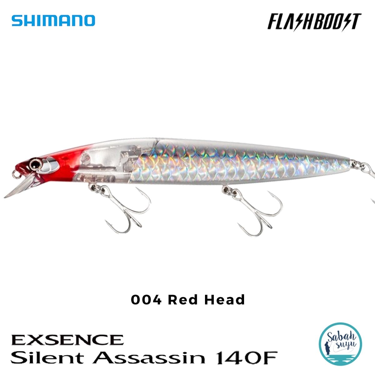 Shimano Silent Assassin Flash Boost 140F 14cm 25gr 004 Red Head