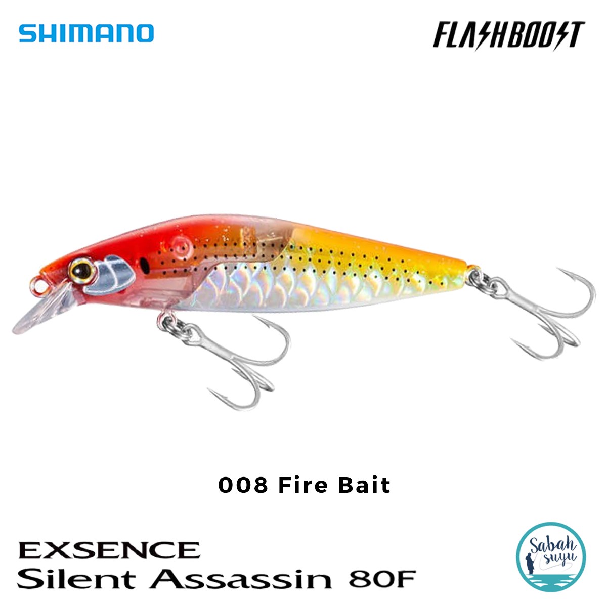 Shimano Silent Assassin Flash Boost 80F 8cm 10gr 008 Fire Bait