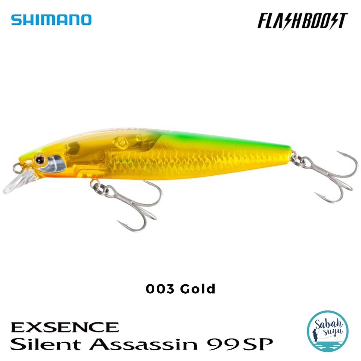 Shimano Silent Assassin Flash Boost 99SP 9.9cm 16gr 003 Gold