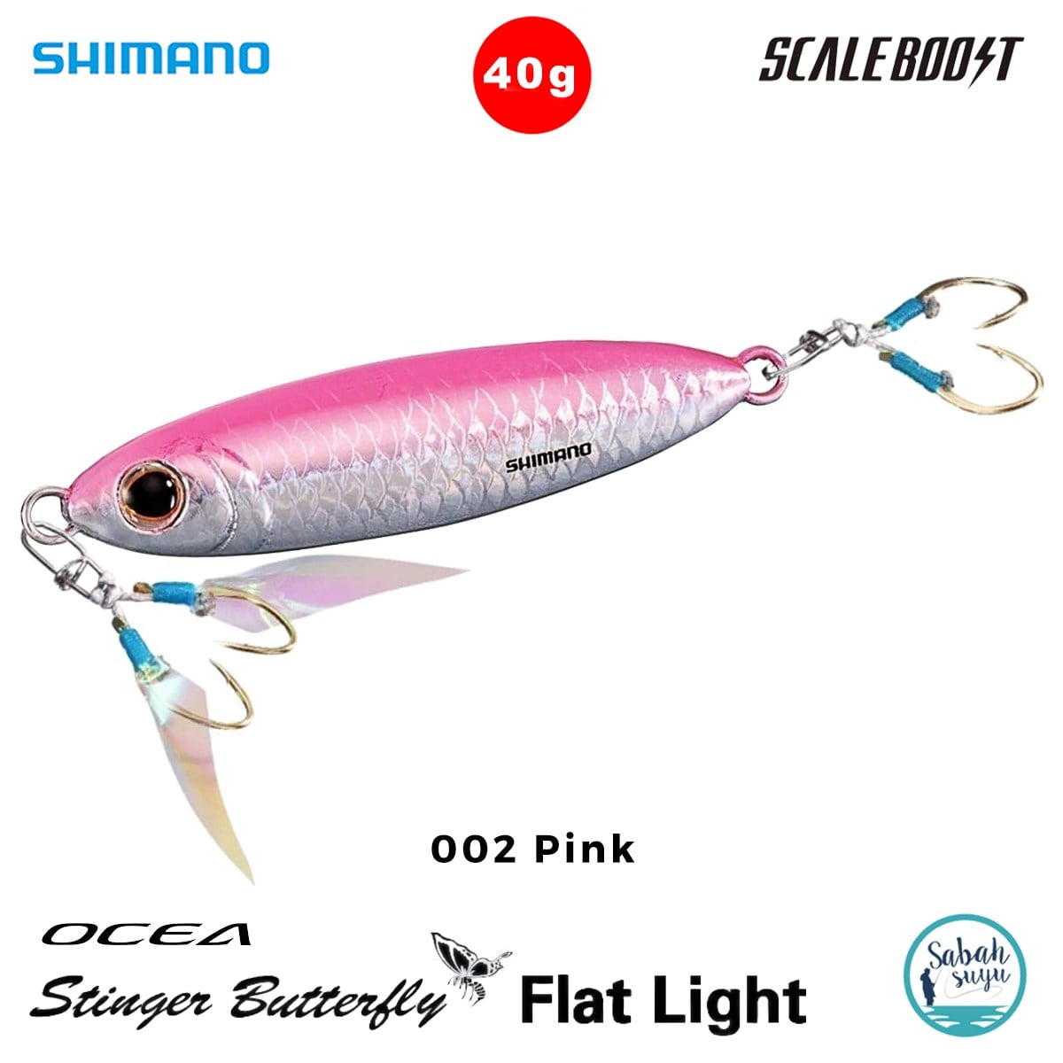 Shimano Stinger Butterfly Flat Light Jig 40gr 66mm 002 Pink