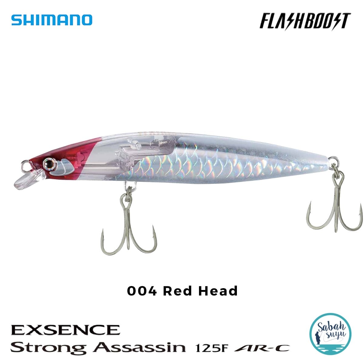 Shimano Strong Assassin Flash Boost 125F AR-C 12.5cm 25gr 004 Red Head