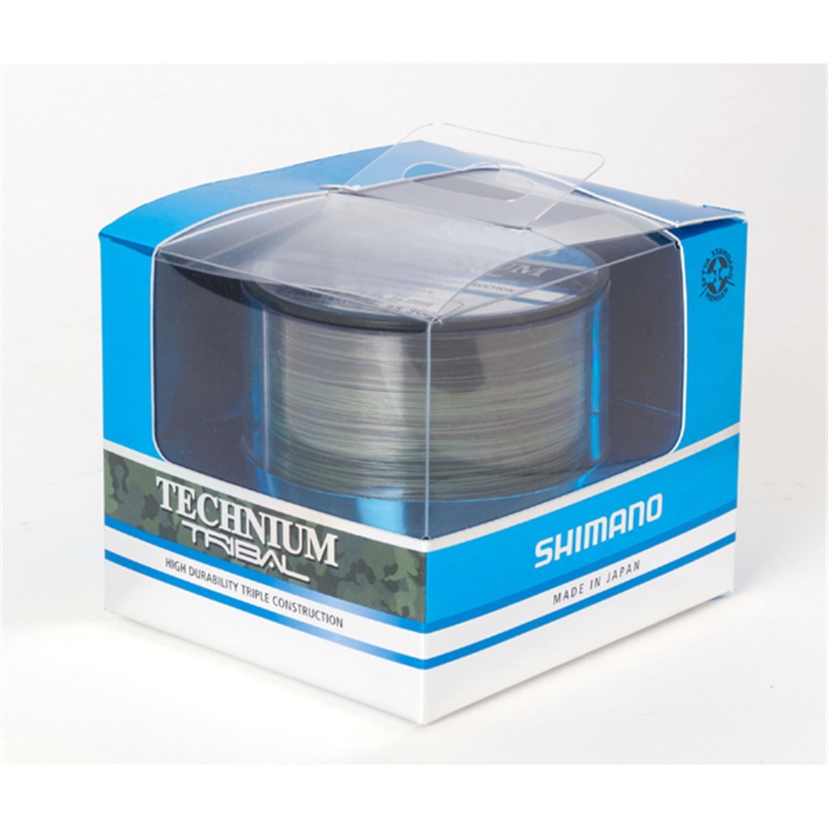 Shimano Technium Tribal Mono. Misina 0.30mm 8.50kg Camo Green 1100mt PB
