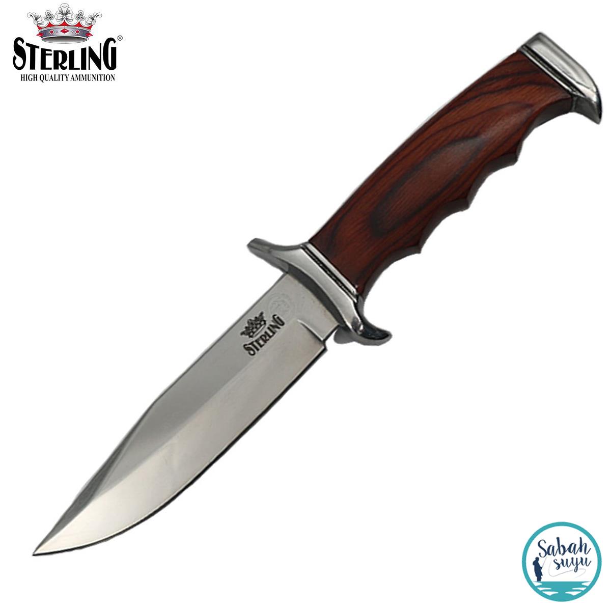 Sterling Kahverengi P.Ç. Avcı Bıçağıı 19cm + Kılıf
