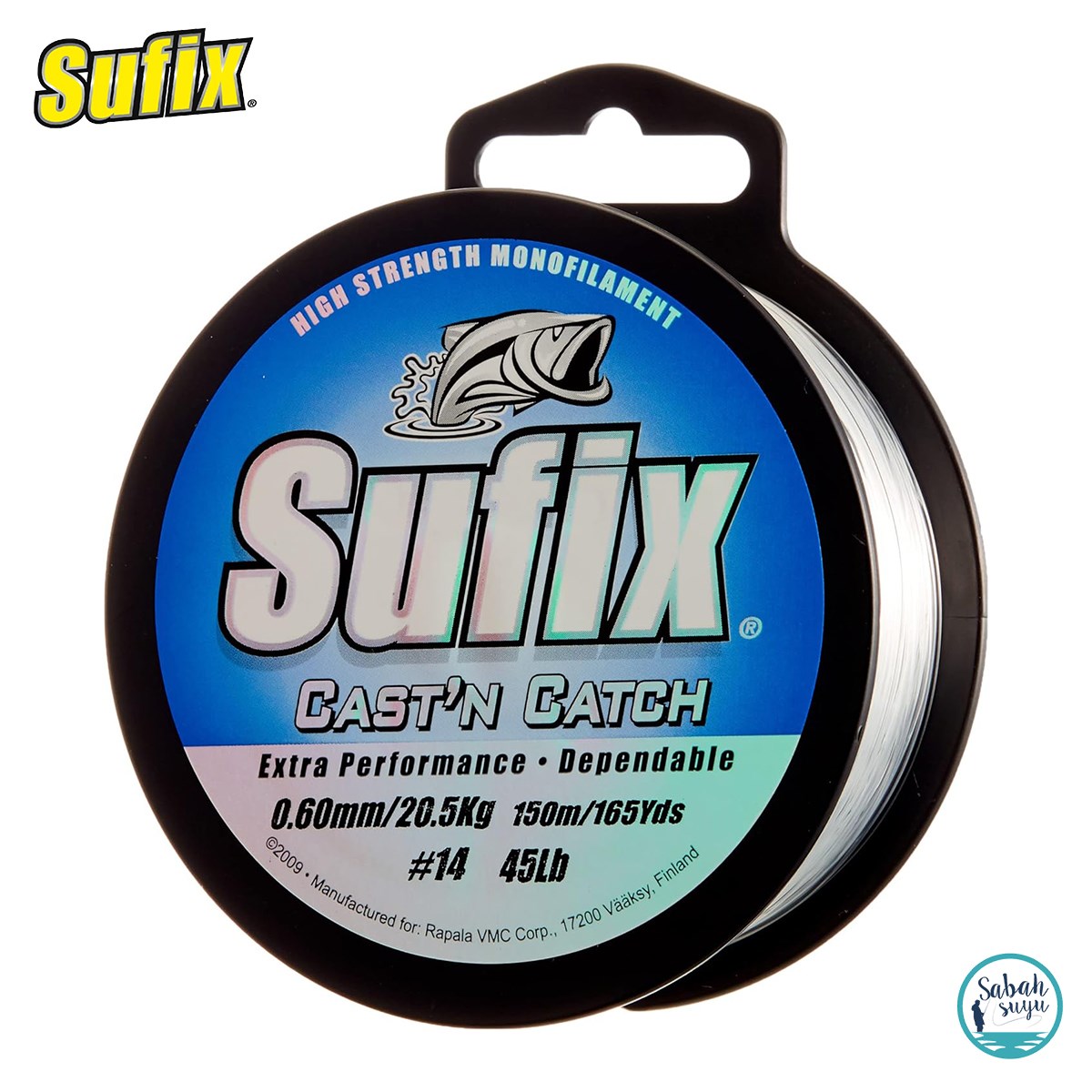 Sufix Cast'n Catch Monofilament Misina 0.60mm 20.5kg 150mt