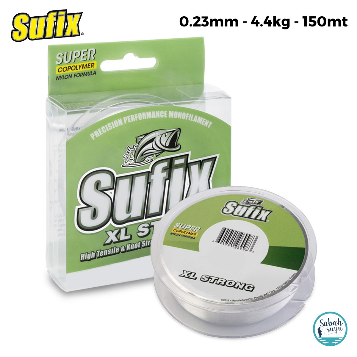 Sufix XL Strong Monofilament Misina 0.23mm 4.4kg 150mt