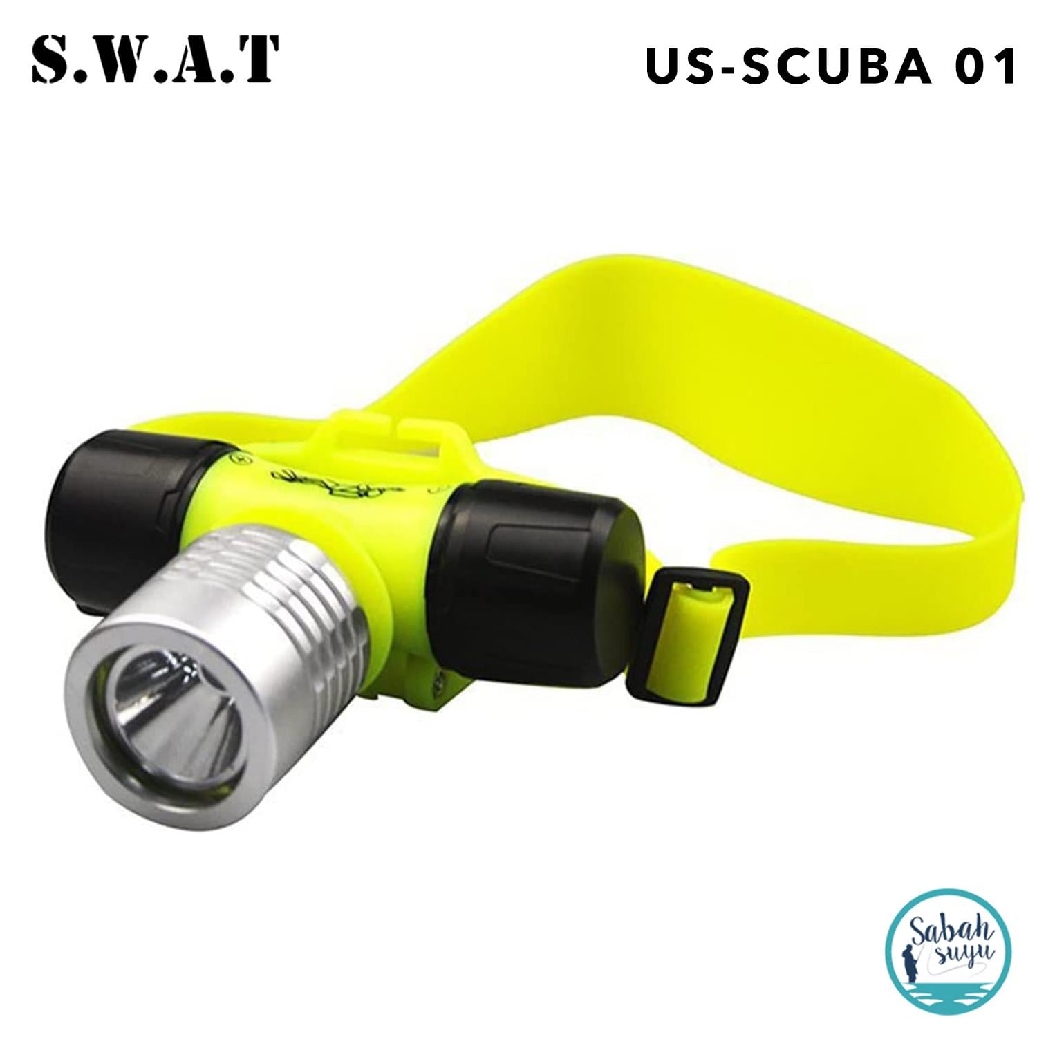 SWAT US-Scuba 01 3.7V Şarjlı Su Altı Kafa Lambası