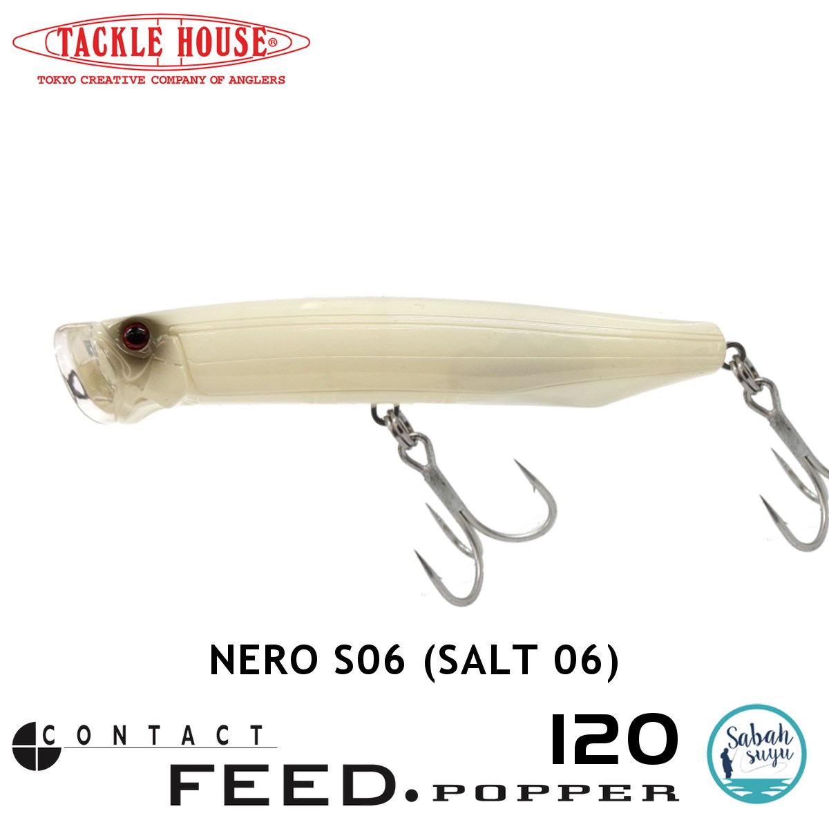 Tackle House Feed Popper 120 Nero S06 (Salt 06)