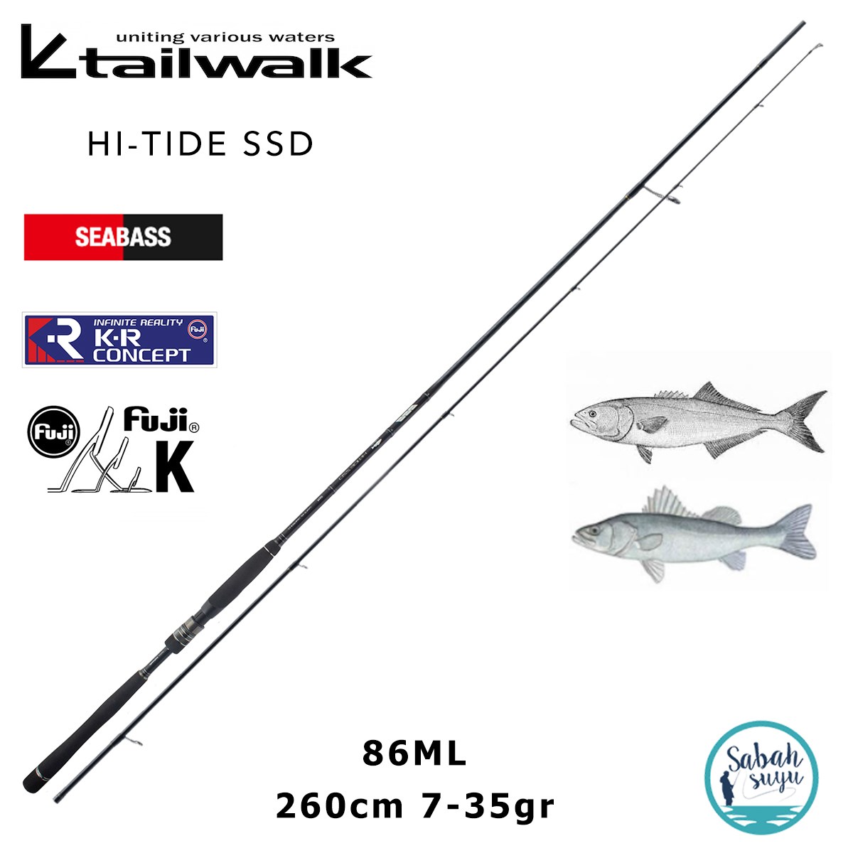 Tailwalk Hi-Tide SSD 86ML 2.60mt 7-35gr (2P) Spin Kamış