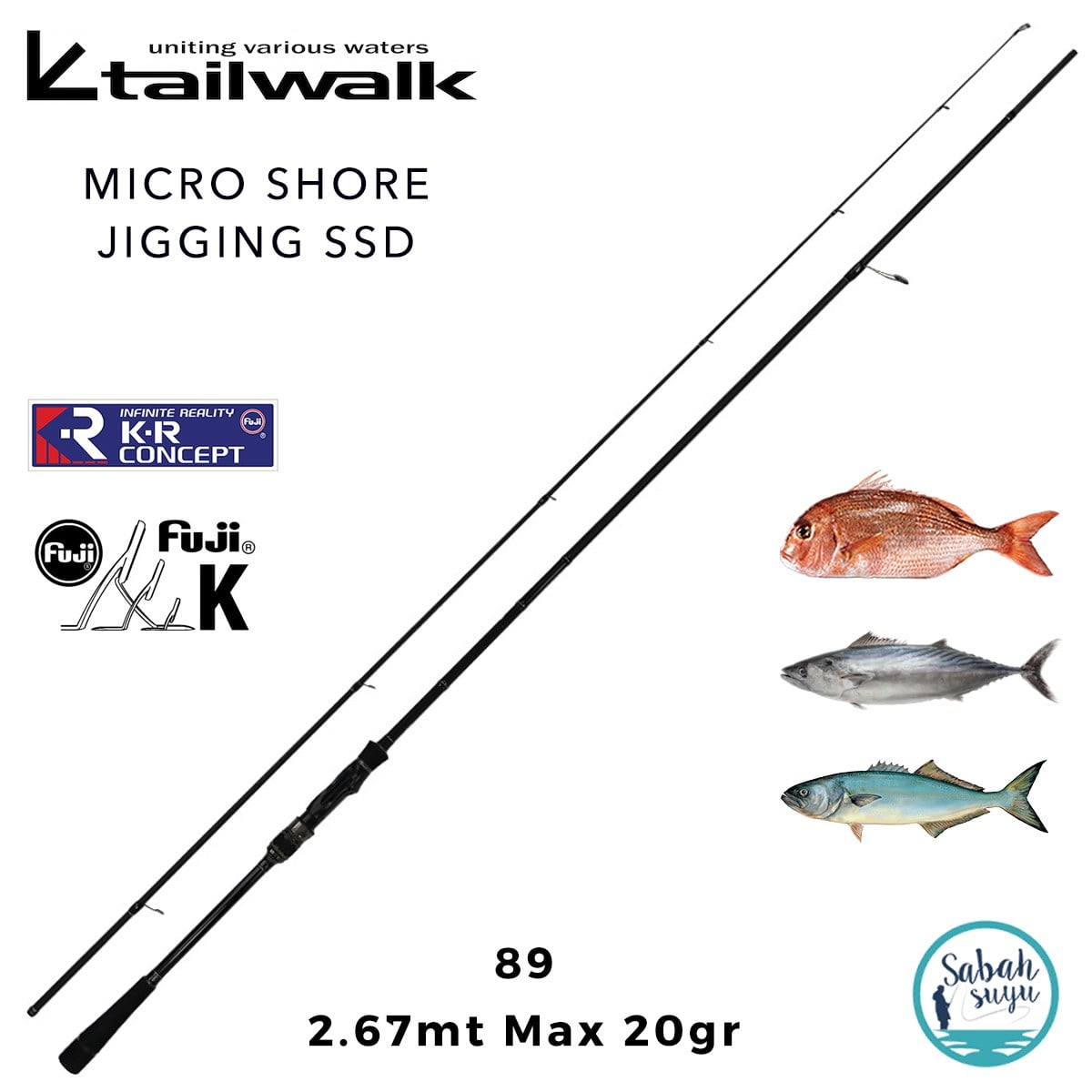Tailwalk SSD 89 2.67mt Max 20gr (2P) Micro Shore Jigging Kamış